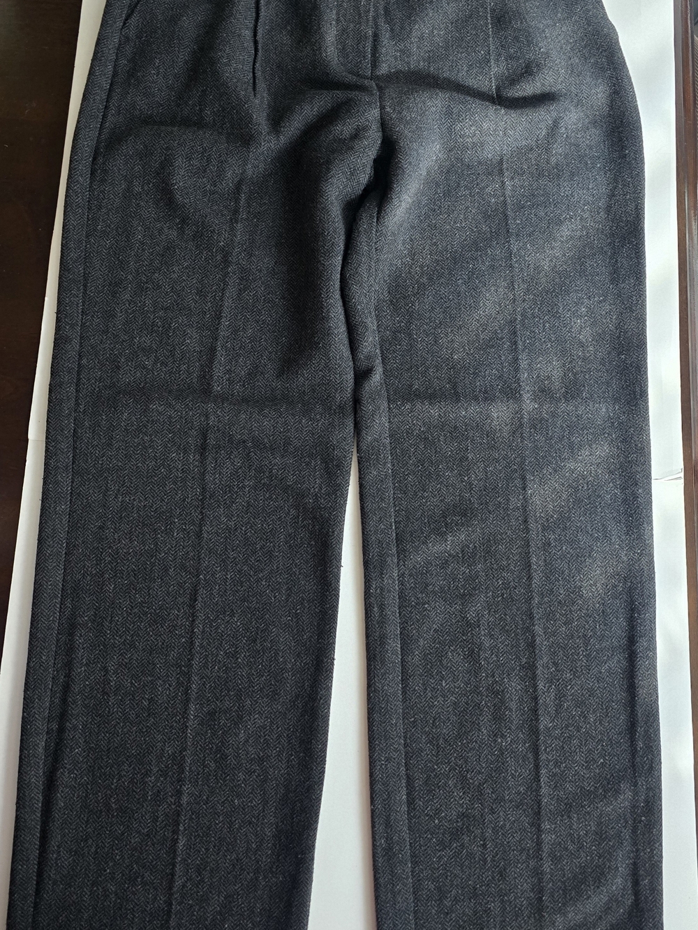 Abercrombie & Fitch Women's Wide-Leg Pants in Dark Gray